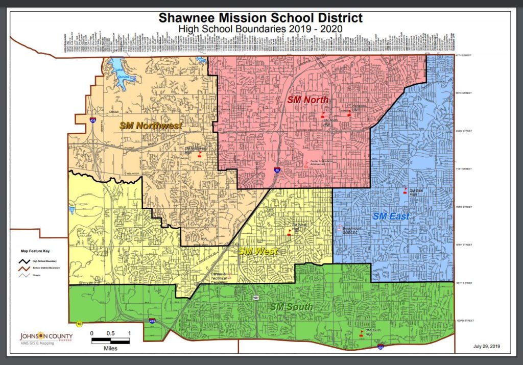 Shawnee Mission School boundaries